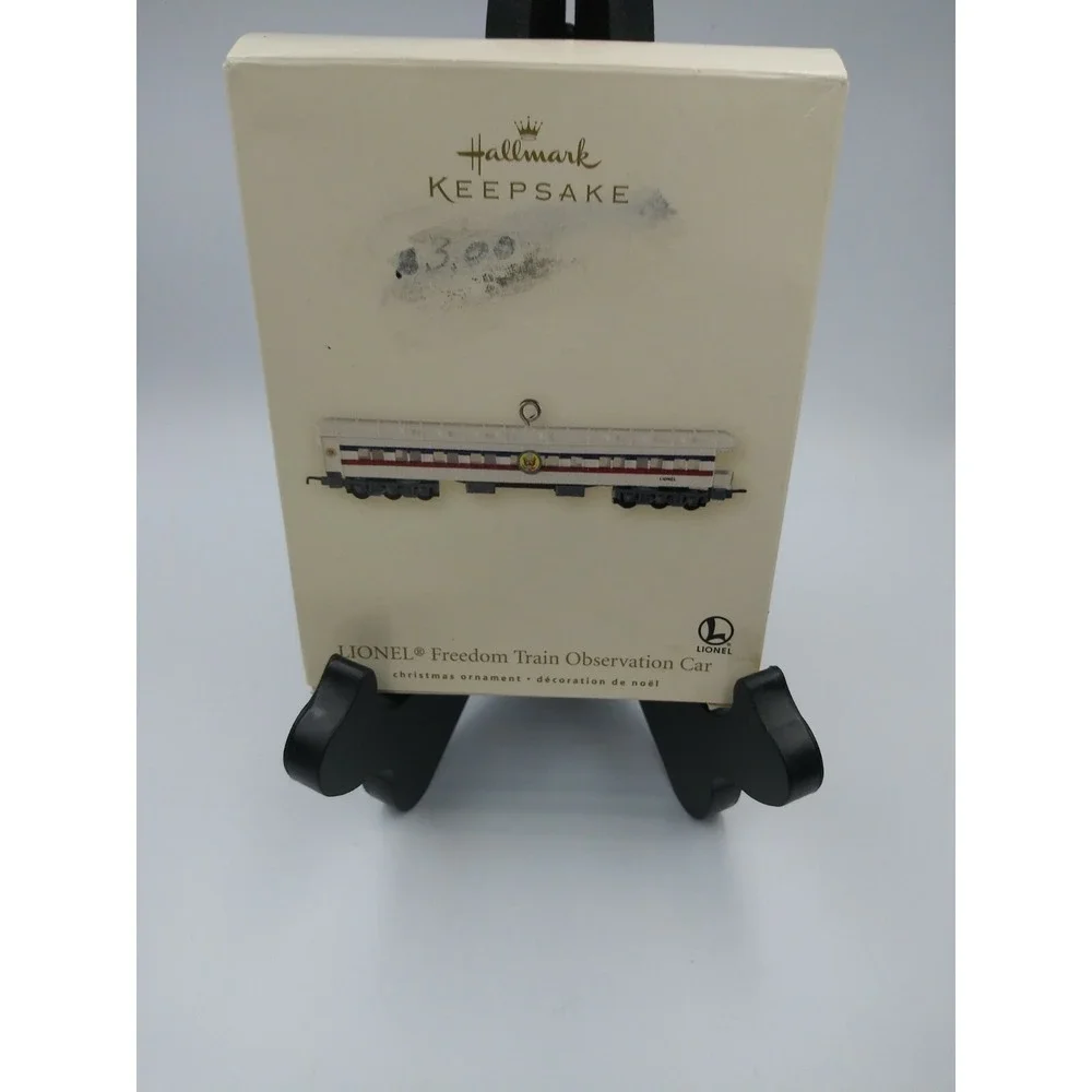 Hallmark QXI2017 Lionel Freedom Train Observation Car Ornament‎